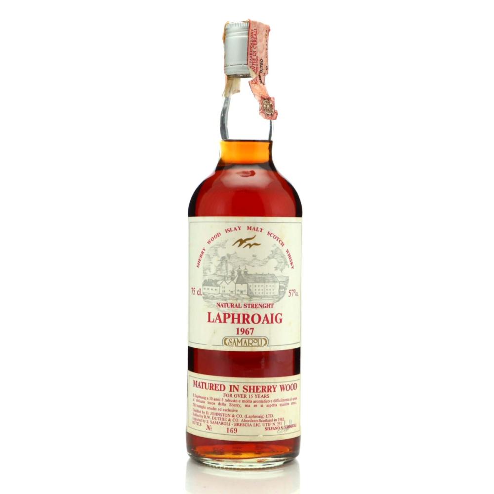 Image for Laphroaig 1967 Samaroli 15 Year Old Sherry Wood / Silver Cap