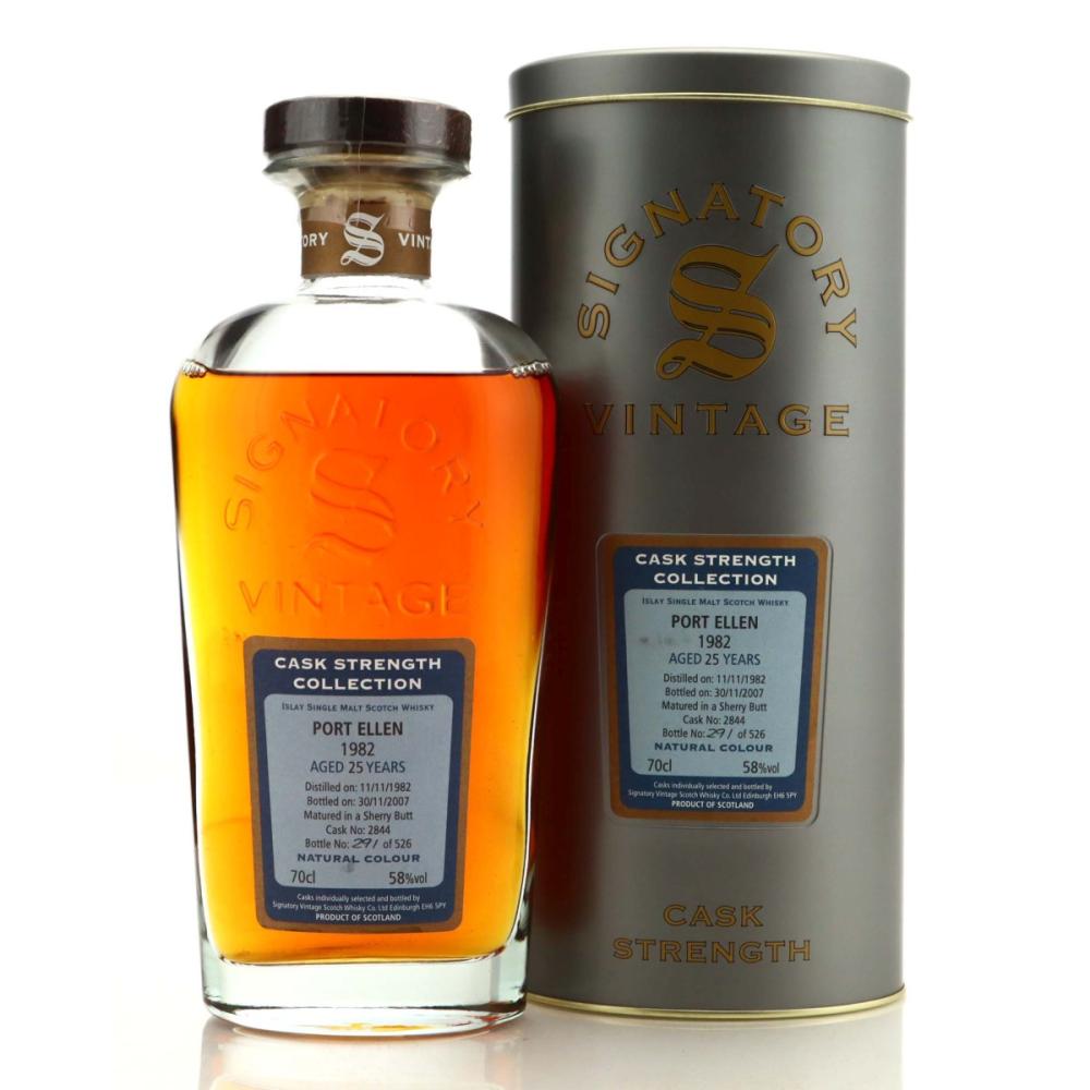 Port Ellen 1982 Signatory Vintage 25 Year Old Cask Strength #2844