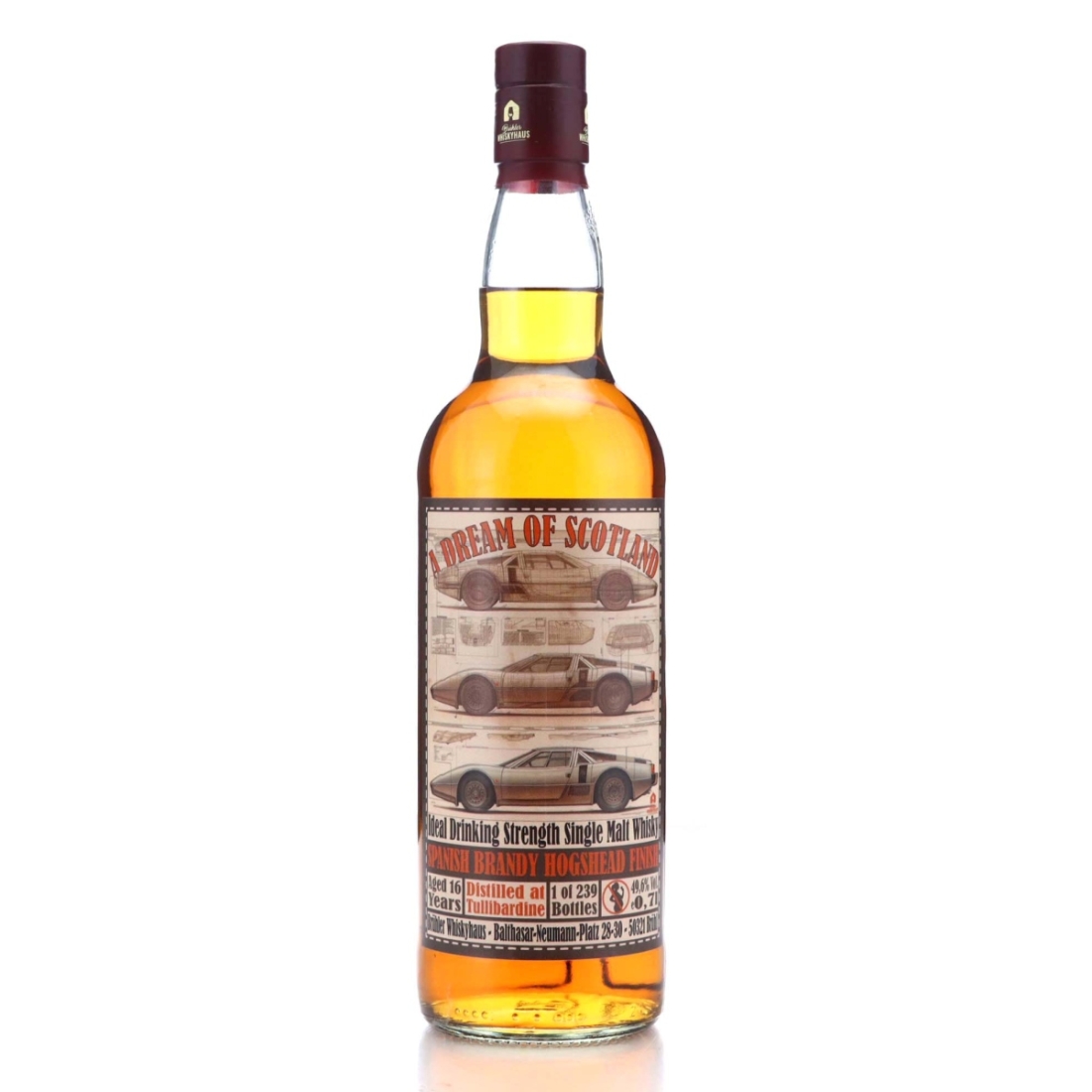 Tullibardine 16 Year Old A Dream of Scotland Spanish Brandy Finish