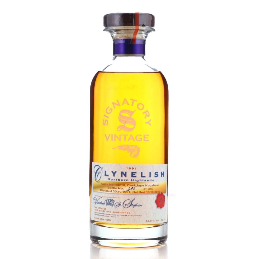 Clynelish 1991 Signatory Vintage 20 Year Old / Vinothek St Stephan
