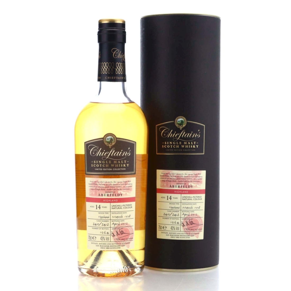 Aberfeldy 1998 Chieftain's 14 Year Old