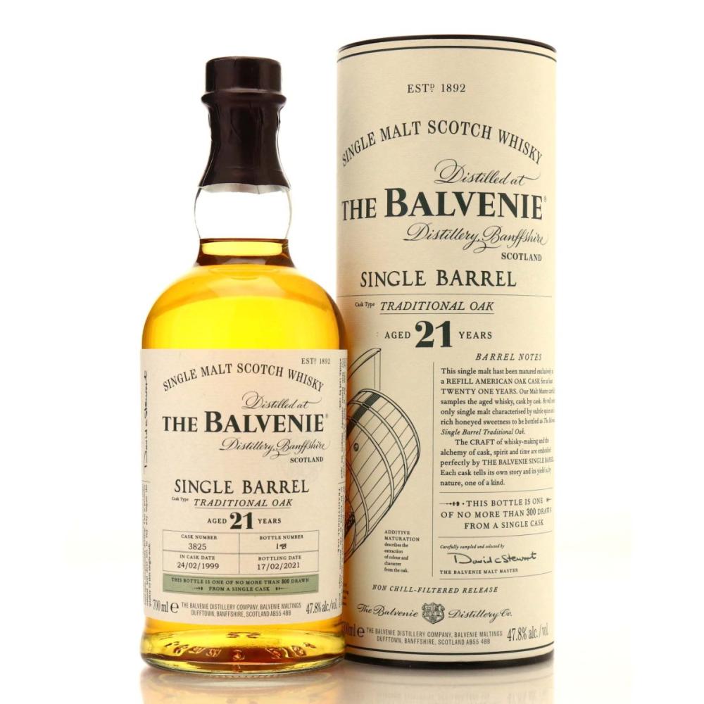 Balvenie 1999 Traditional Oak Single Barrel 21 Year Old #3825