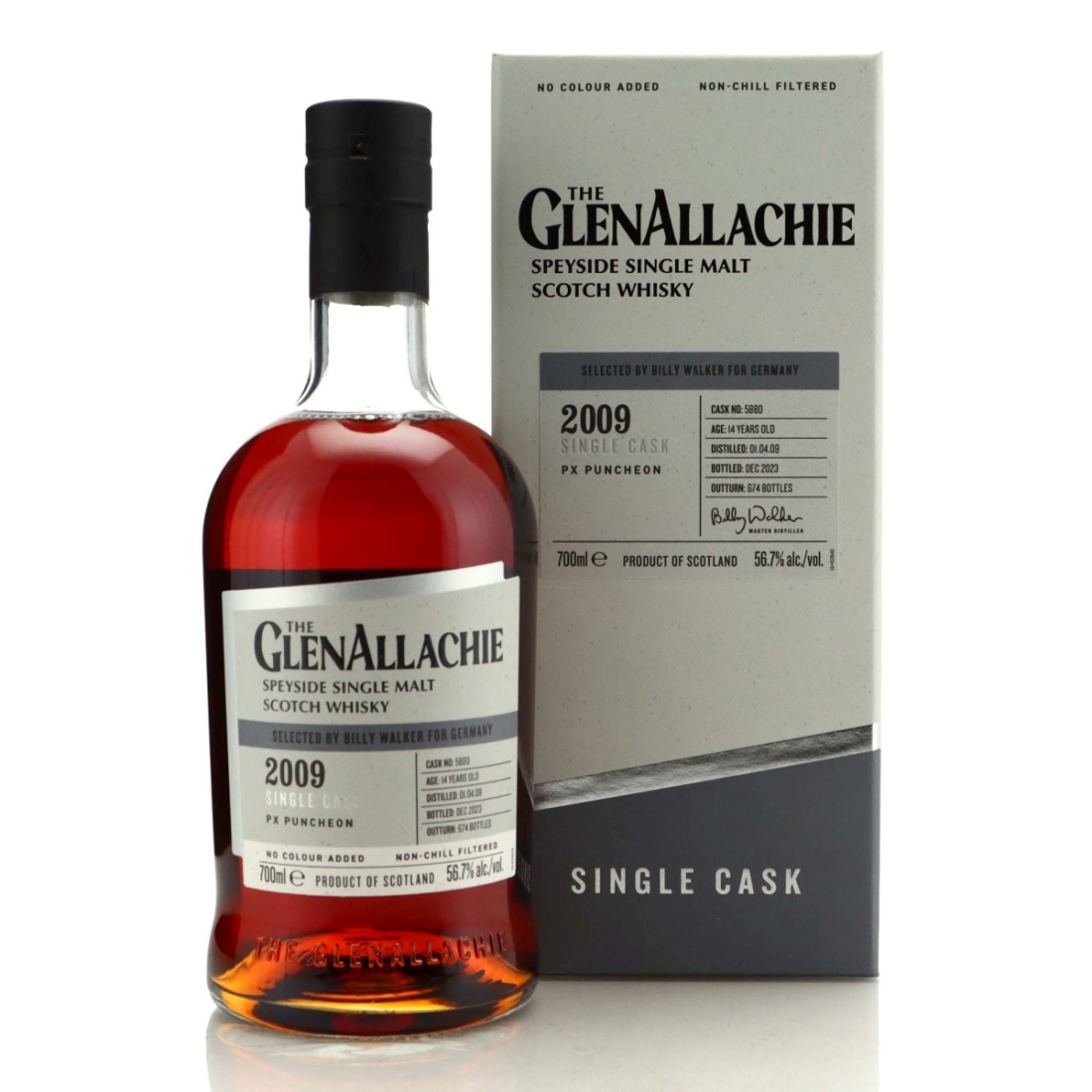 Glenallachie 2009 Single PX Cask 14 Year Old #5880 / Germany