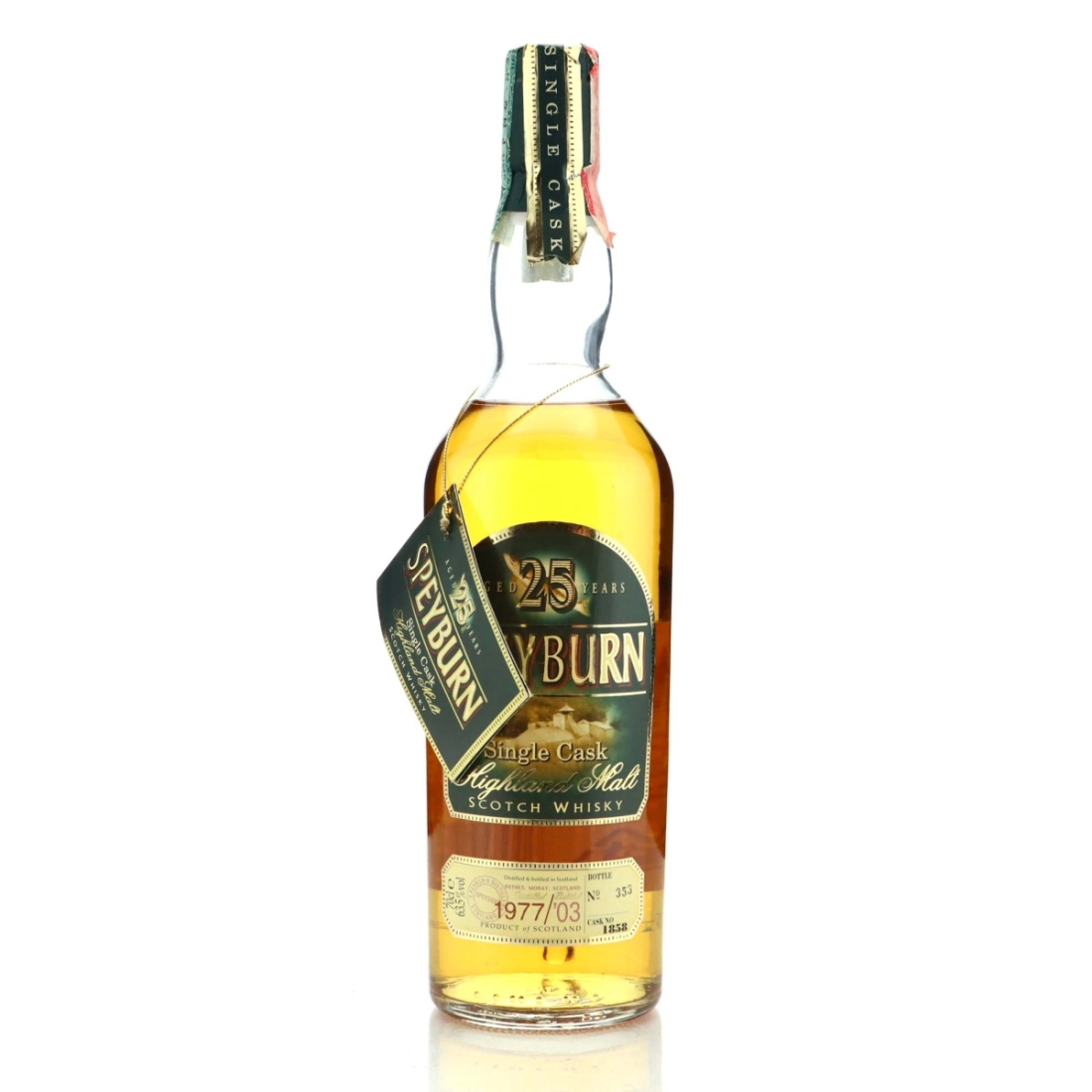 Speyburn 1977 Single Cask 25 Year Old #1858