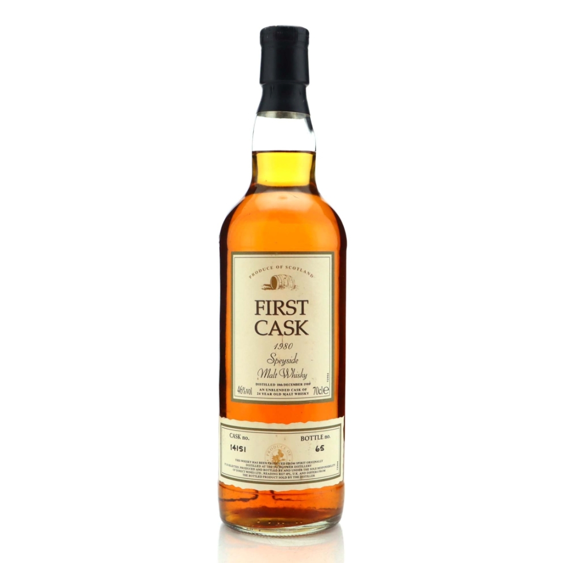 Inchgower 1980 First Cask 24 Year Old #14151
