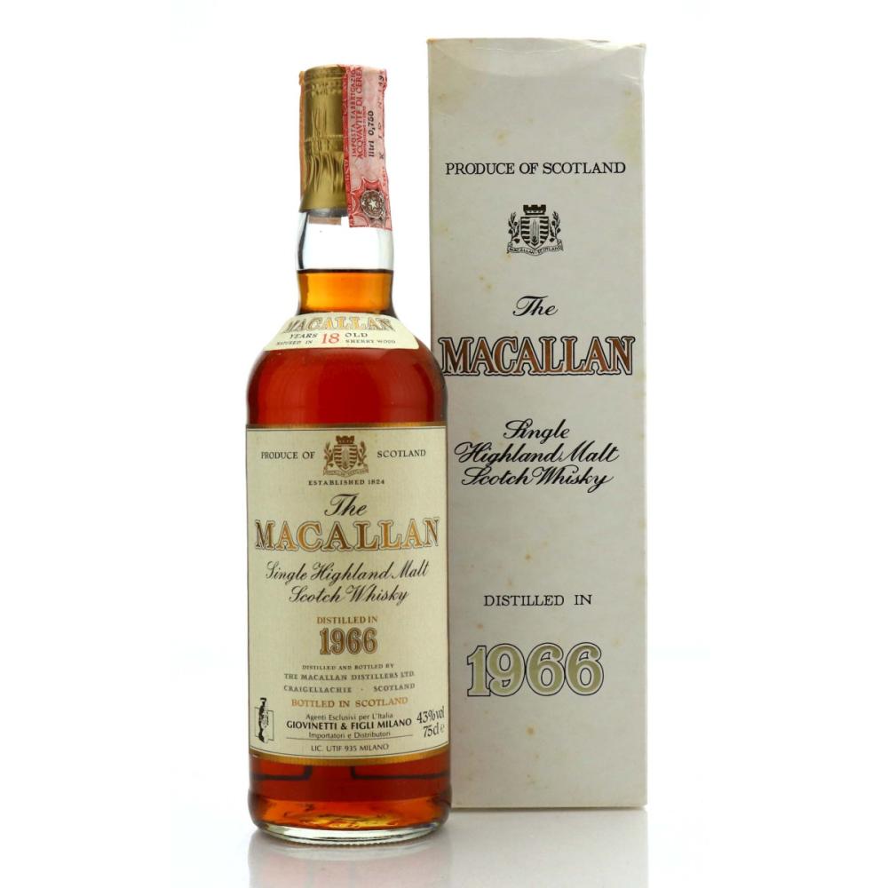 Macallan 1966 18 Year Old / Giovinetti Import