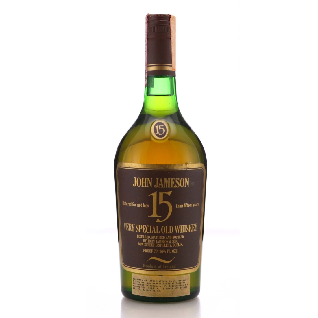 John Jameson 15 Year Old 1980s / Soffiantino Import