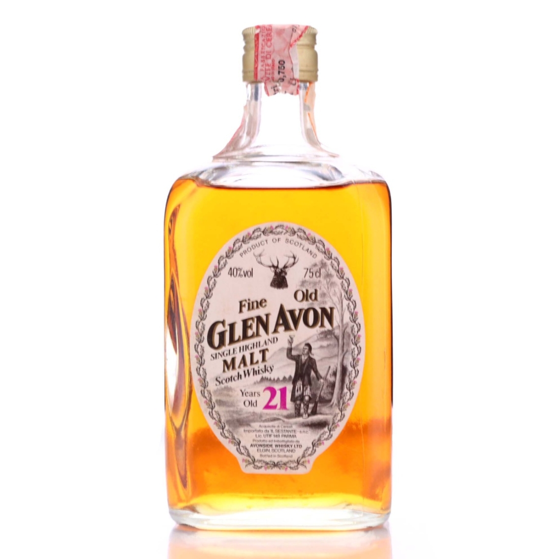 Glen Avon 21 Year Old Gordon and MacPhail 1980s / Sestante Import
