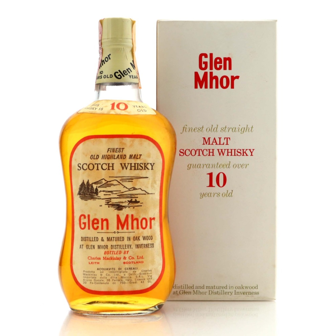 Glen Mhor 10 Year Old Charles Mackinlay 1970s / Moccia Import