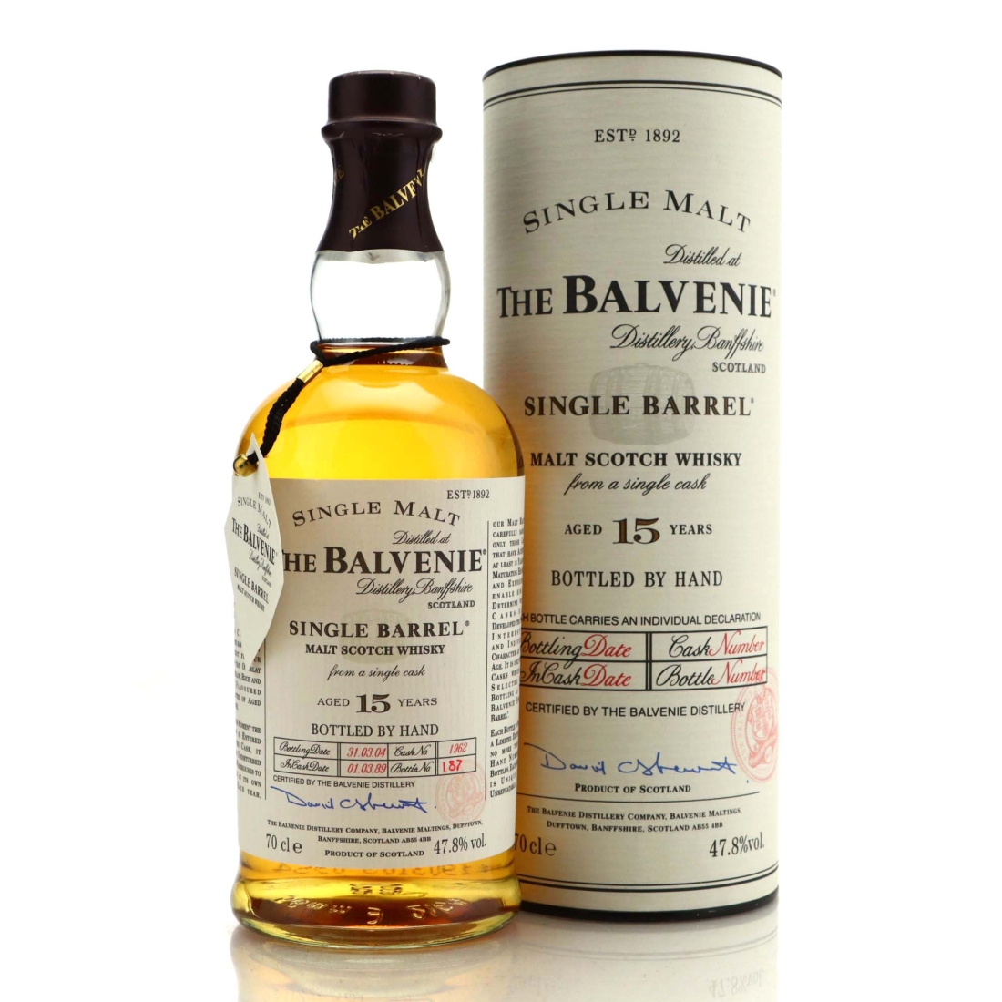 Balvenie 1989 Single Barrel 15 Year Old #1962