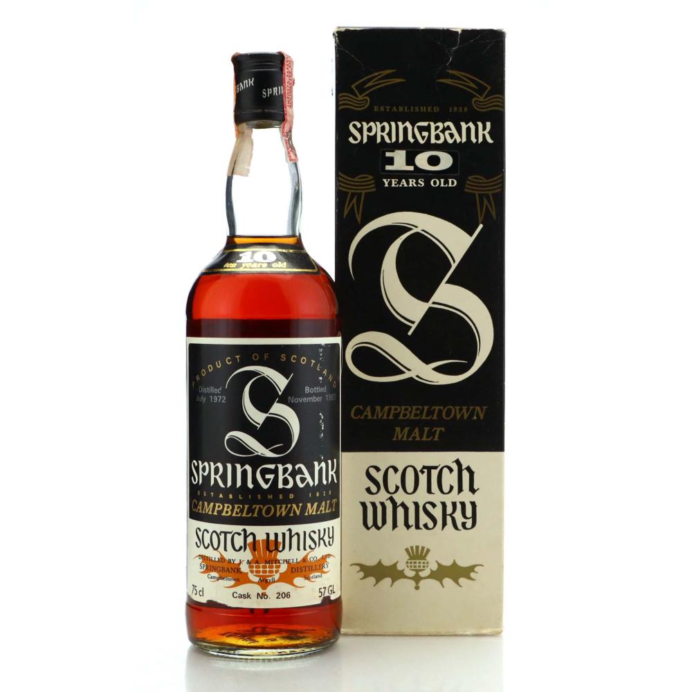 Springbank 1972 Single Cask 10 Year Old #206 / A. Sutti Import