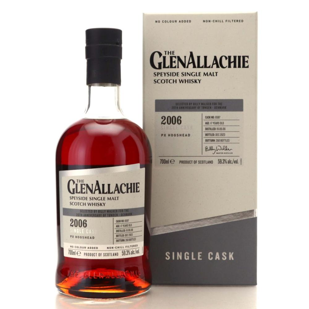 Glenallachie 2006 Single PX Cask 17 Year Old #6597  / Tonden Denmark 20th Anniversary