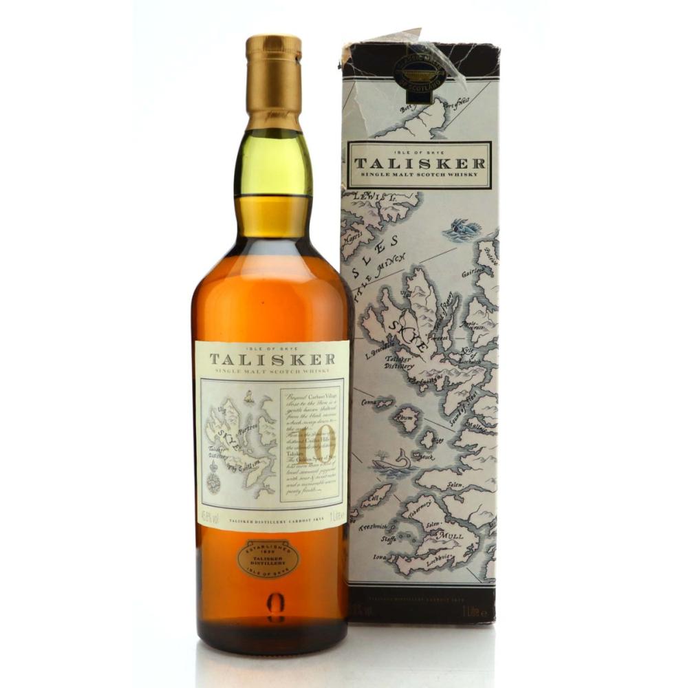 Talisker 10 Year Old Map Label 1 Litre 1990s