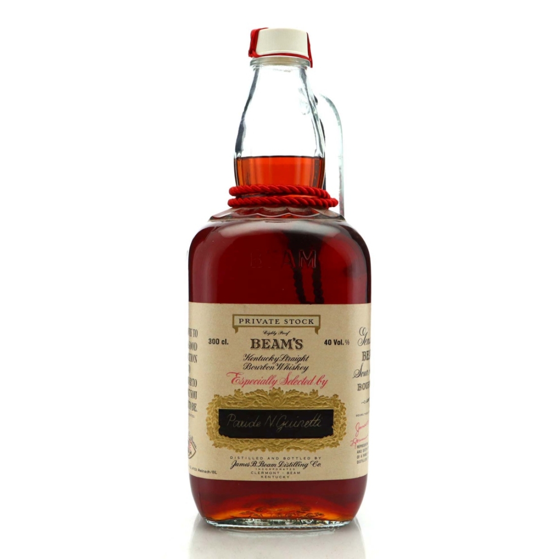 Jim Beam Private Stock 80 Proof 3 Litre 1978 / Guinetti