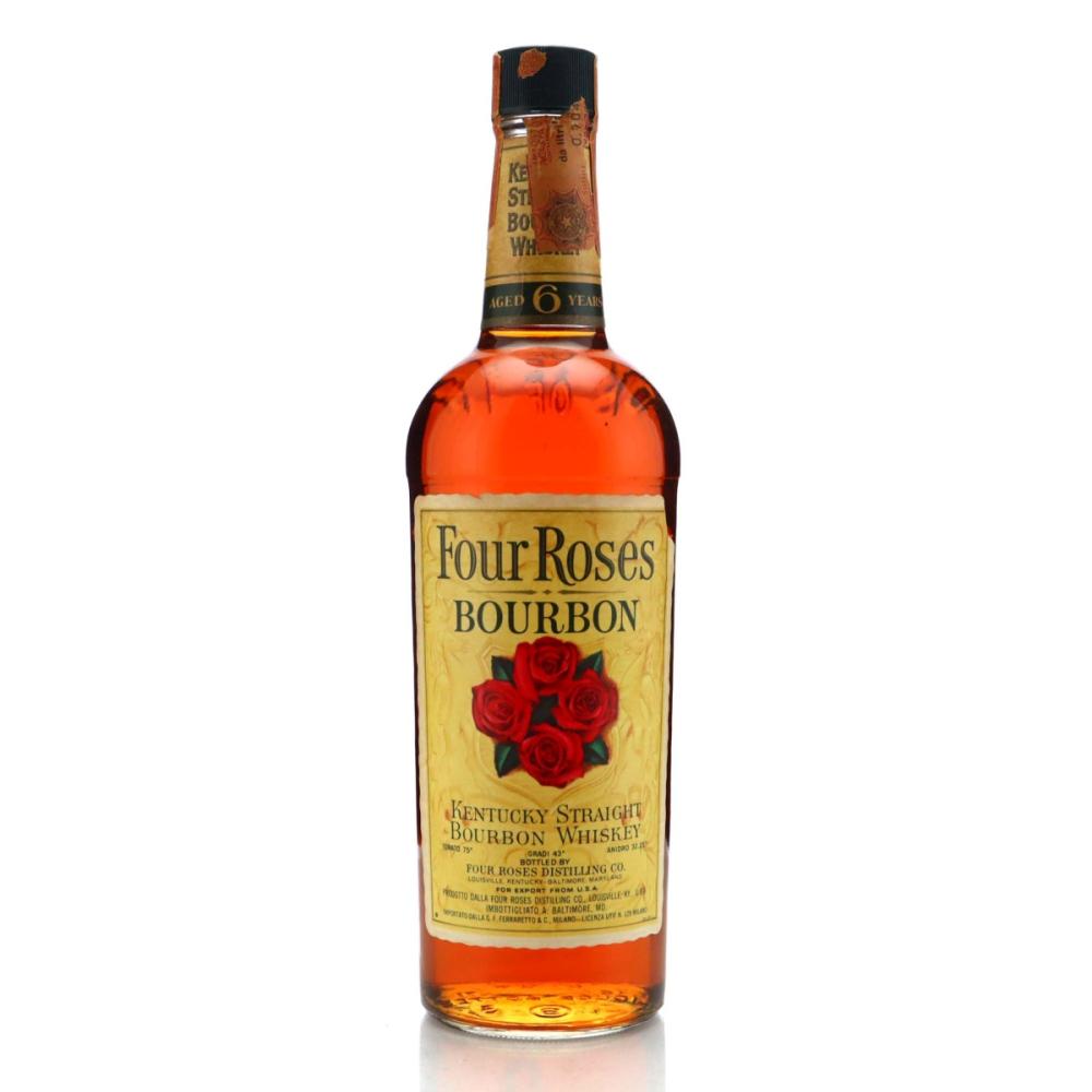 Four Roses 6 Year Old Kentucky Straight Bourbon 1970s / Ferraretto Import