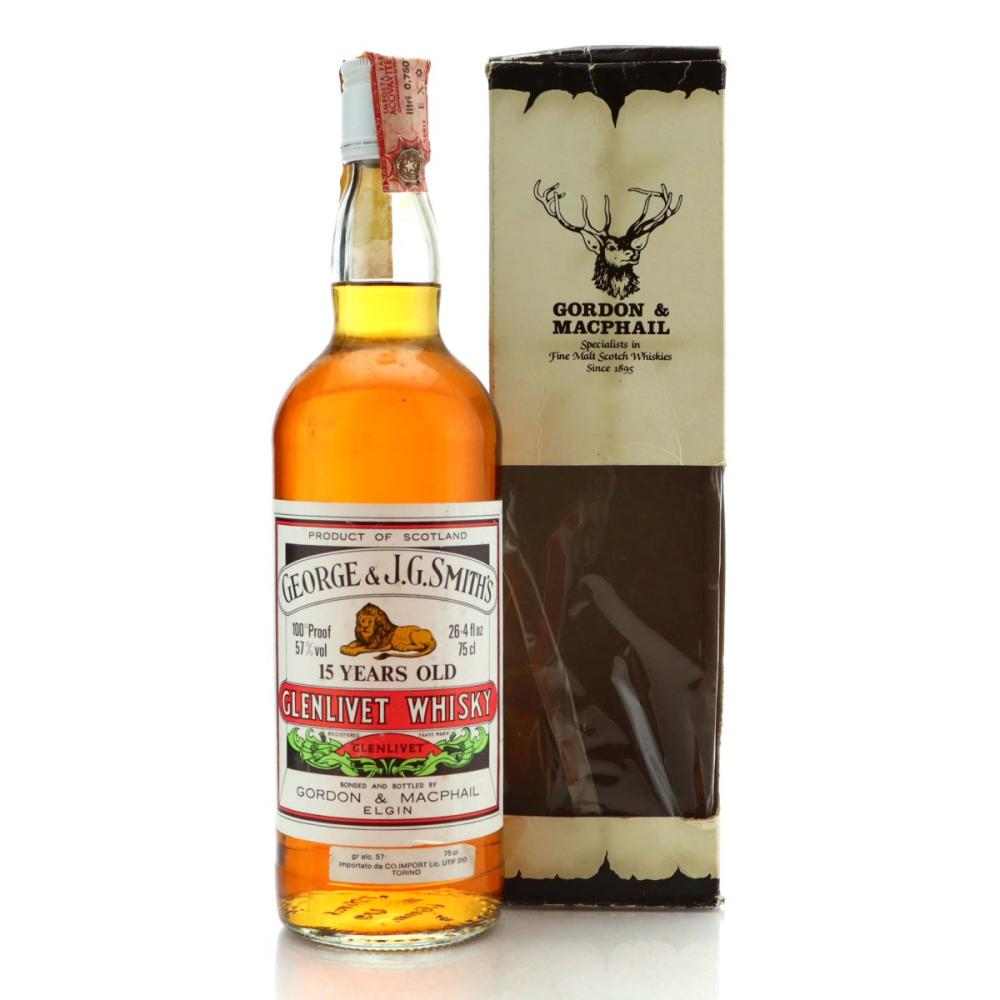 Glenlivet 15 Year Old Gordon and MacPhail 57% 1980s