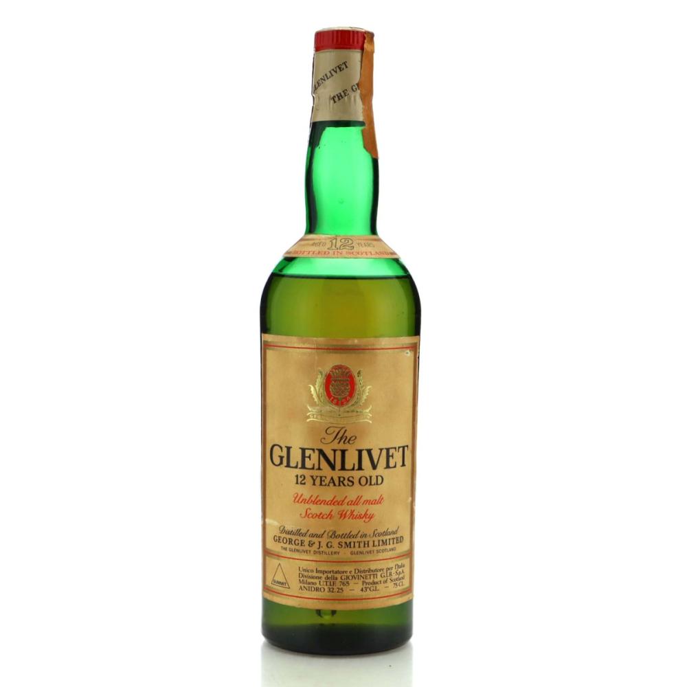 Glenlivet 12 Year Old 1980s / Giovinetti Import