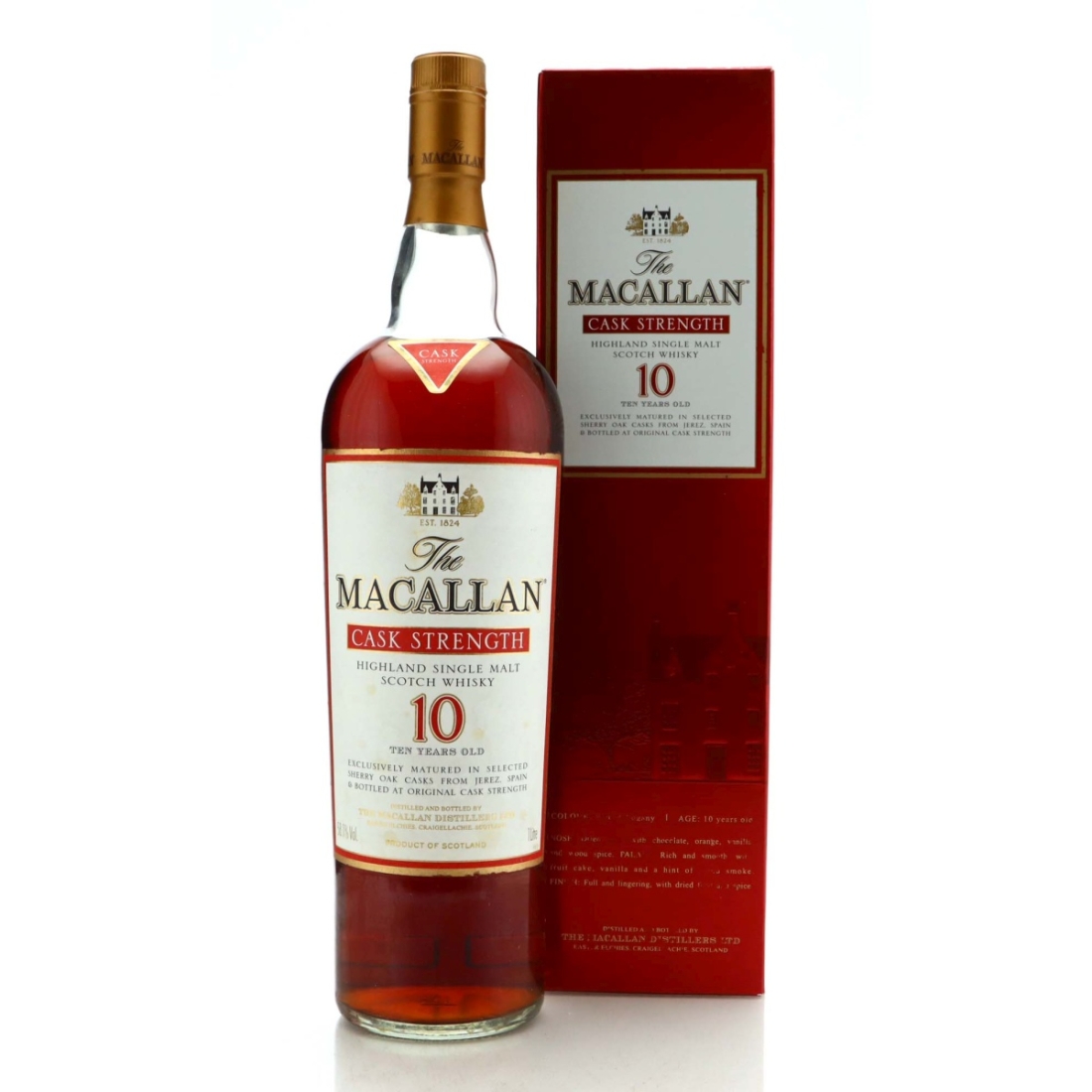 Macallan 10 Year Old Cask Strength 1 Litre mid-2000s / 58.1%