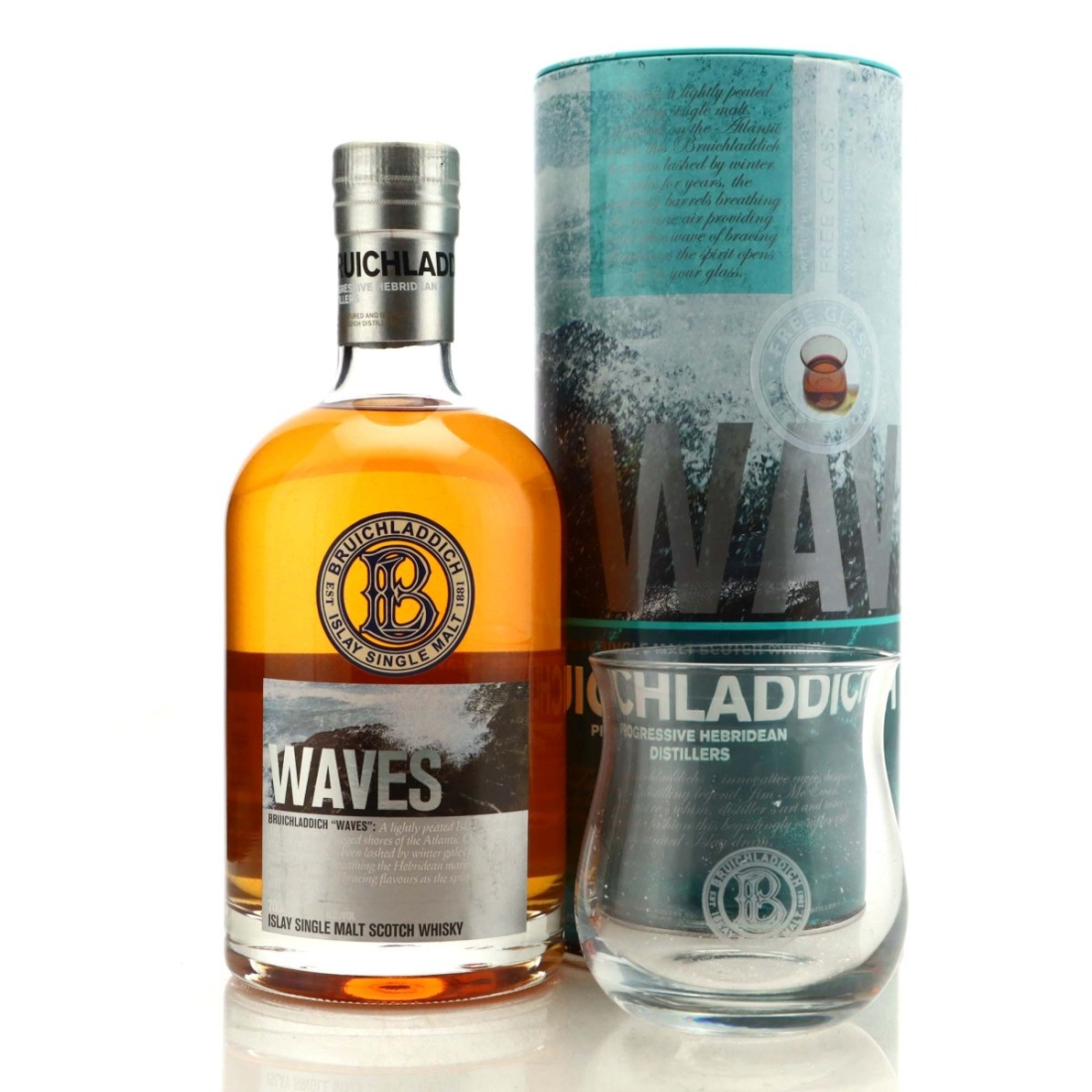Bruichladdich Waves 2nd Edition / includes Glass