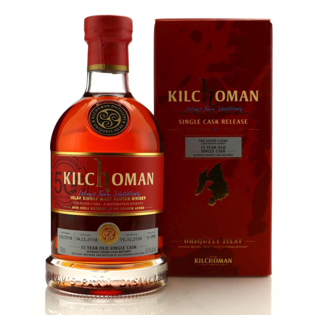 Kilchoman 2008 Single Oloroso Cask 15 Year Old #633