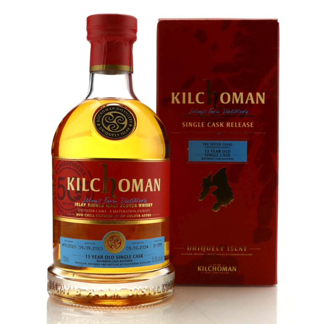 Kilchoman 2010 Single Bourbon Cask 13 Year Old #479