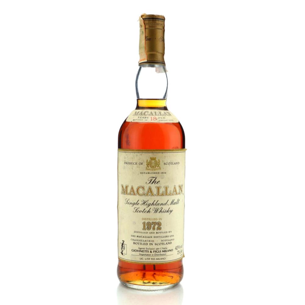 Macallan 1972 18 Year Old / Giovinetti Import