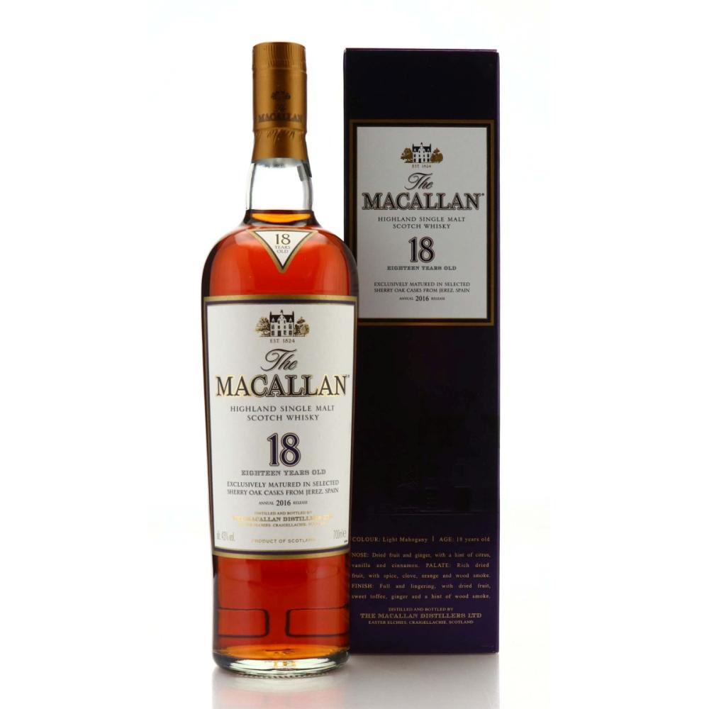 Macallan 18 Year Old Sherry Oak 2016 Release