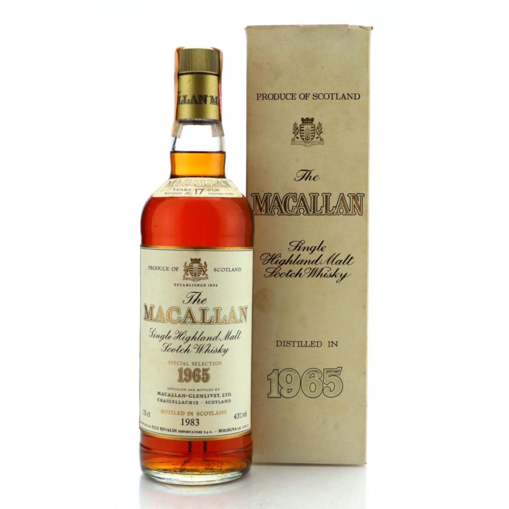 Macallan 1965 Special Selection 17 Year Old / Rinaldi Import