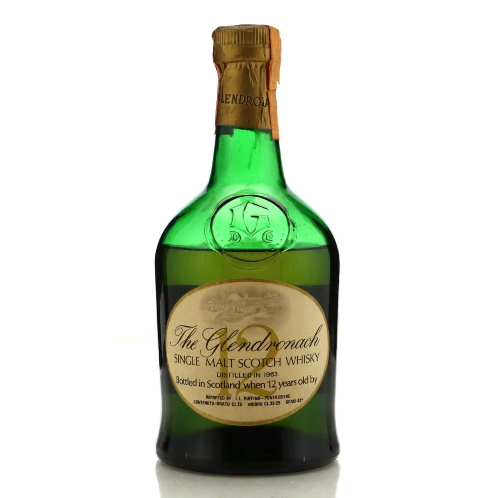 Glendronach 1963 Teacher's 12 Year Old / Ruffino Import