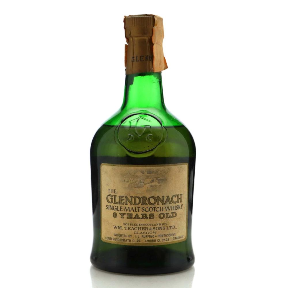 Glendronach 8 Year Old Teacher's 1970s / Ruffino Import
