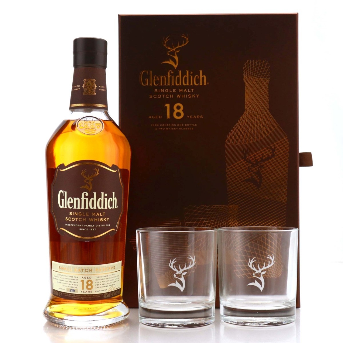 Glenfiddich 18 Year Old Small Batch Reserve pre-2019 Gift Pack