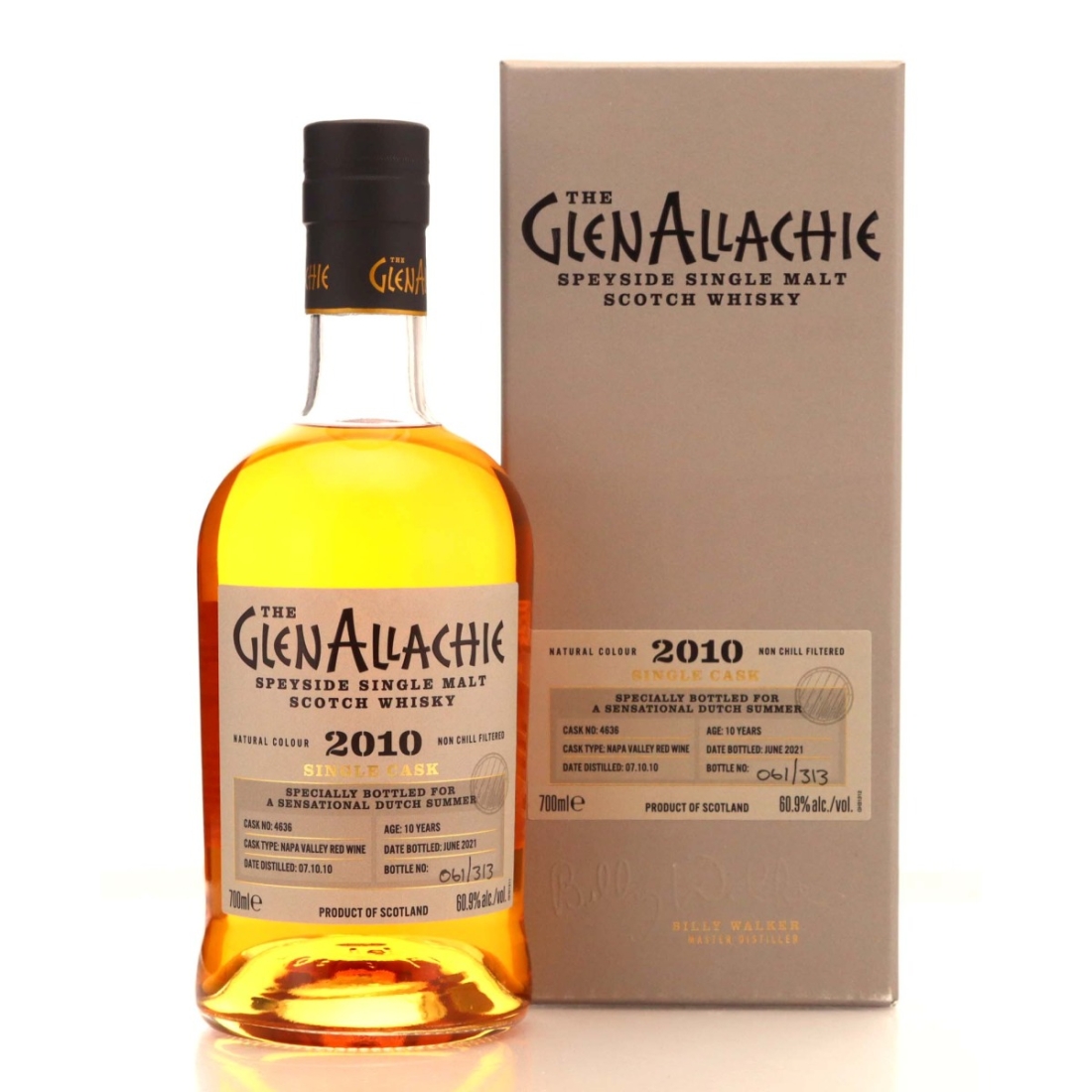 Glenallachie 2010 Single Napa Wine Cask 10 Year Old #4636 / Dutch Summer