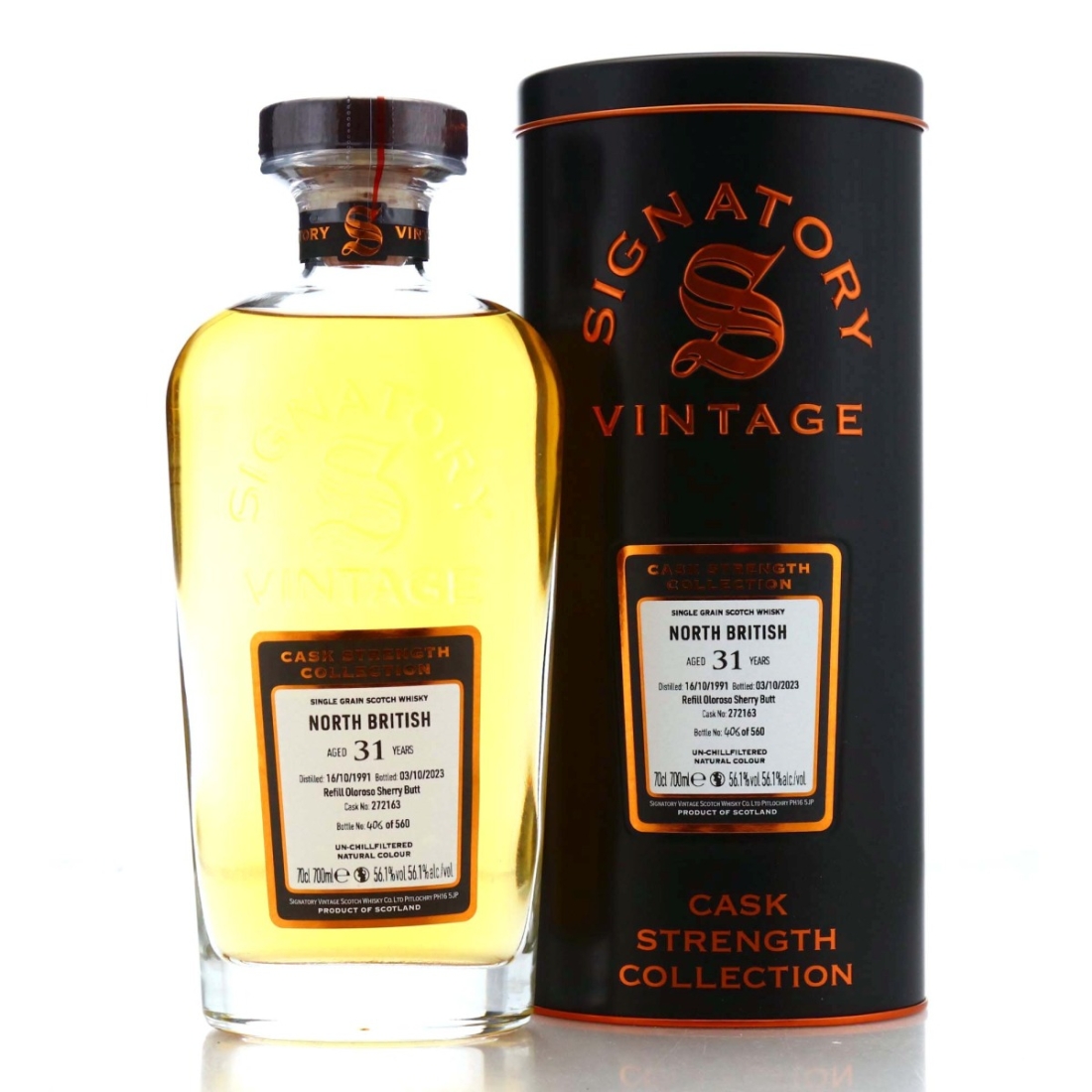 North British 1991 Signatory Vintage 31 Year Old Cask Strength #272163