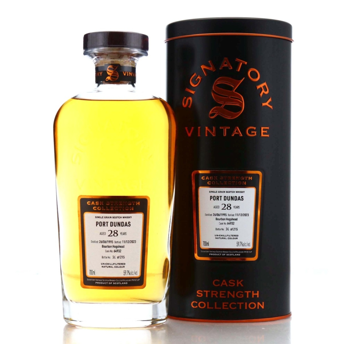 Port Dundas 1995 Signatory Vintage 28 Year Old Cask Strength