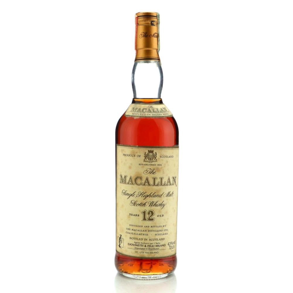 Macallan 12 Year Old 1990s / Giovinetti Import