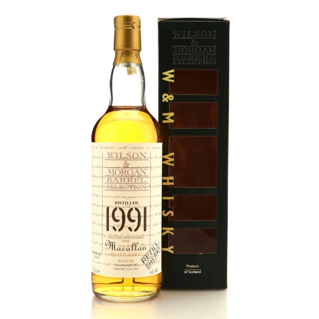 Macallan 1991 Wilson and Morgan Refill Sherry
