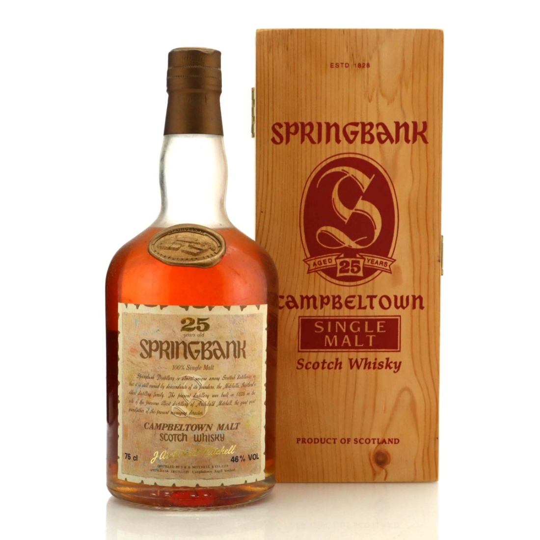 Springbank 25 Year Old 75cl 1980s / US Import