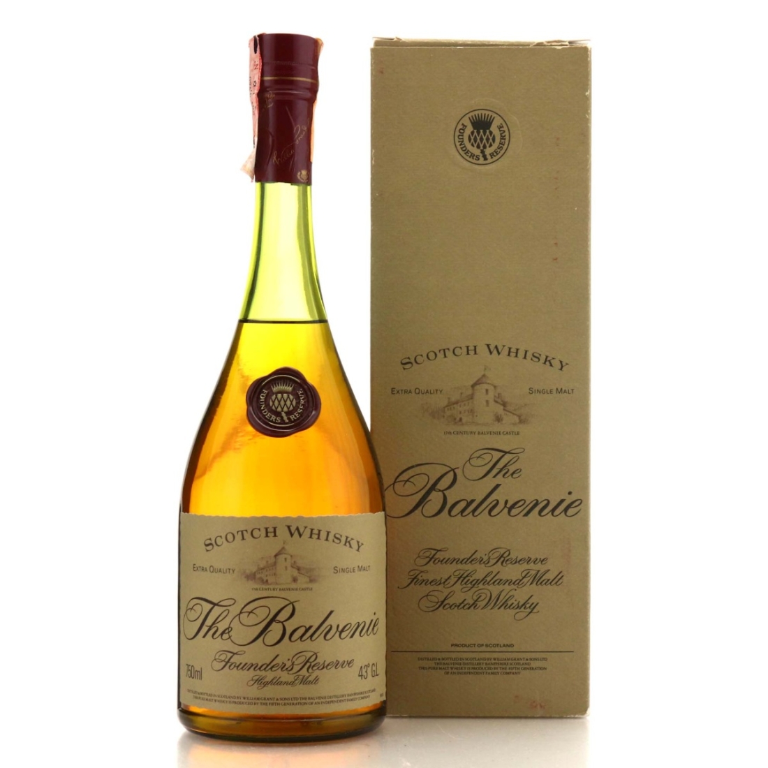Balvenie Founder's Reserve Cognac Bottle 1980s 