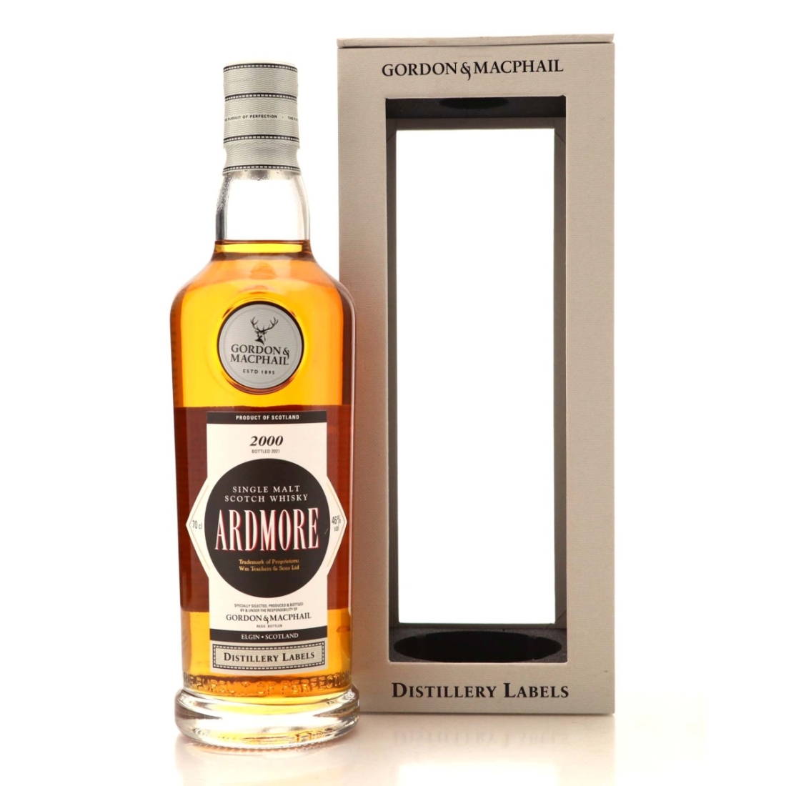Ardmore 2000 Gordon and MacPhail Distillery Labels