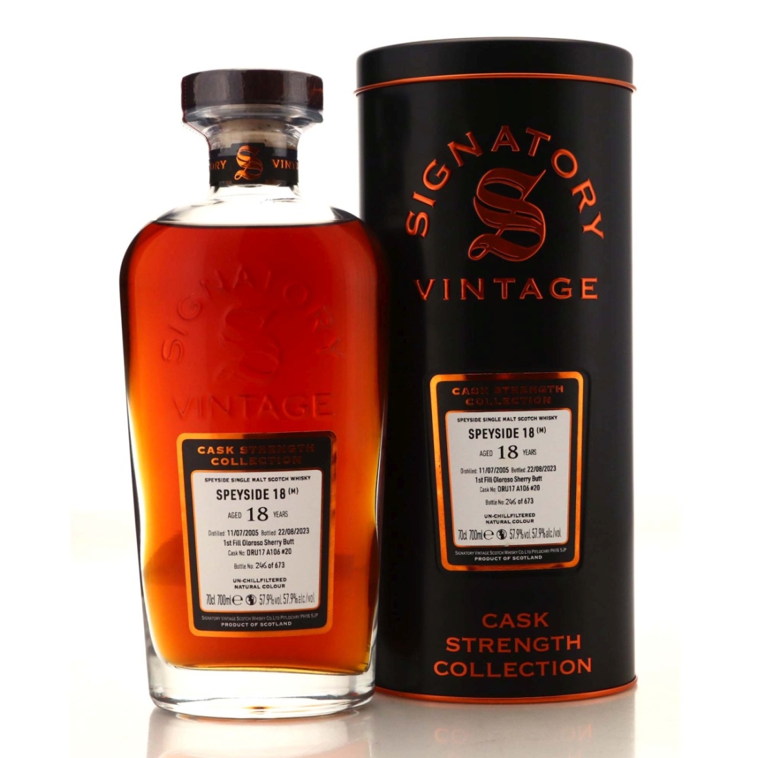 Macallan 'Speyside 18' 2005 Signatory Vintage 18 Year Old Cask Strength #20