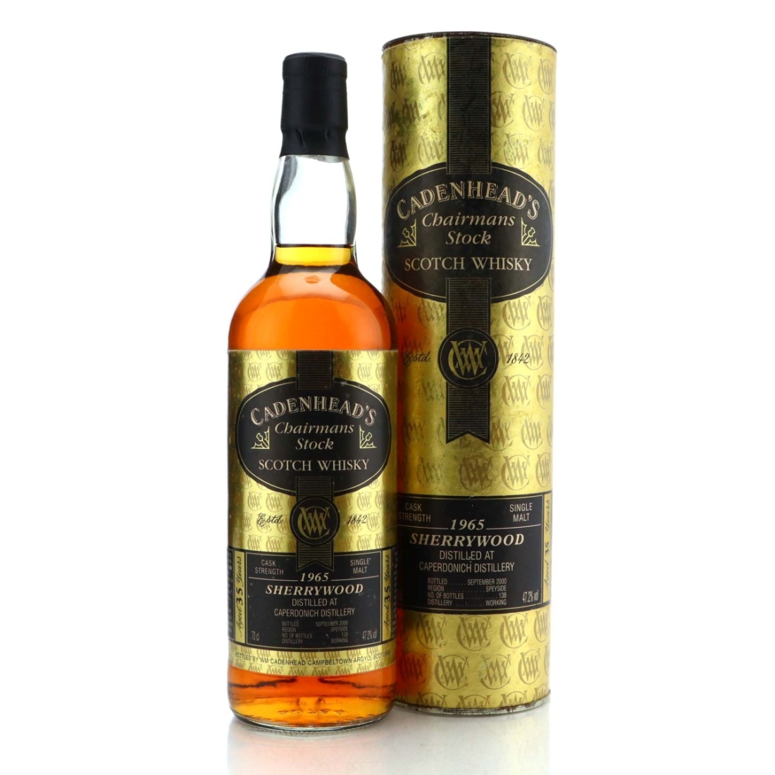 Caperdonich 1965 Cadenhead's 35 Year Old Chairman's Stock