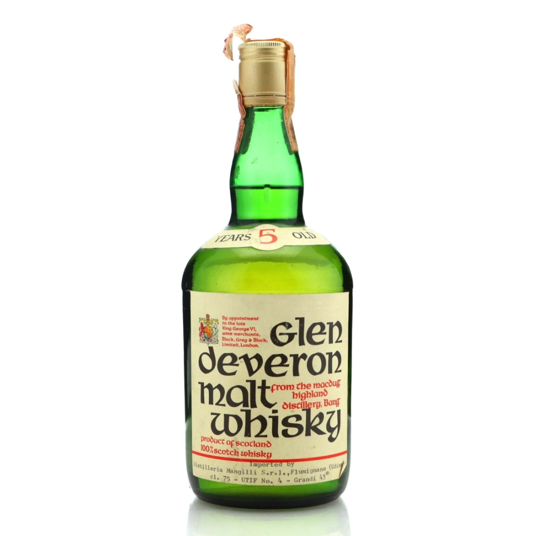 Glen Deveron 5 Year Old 1970s / Mangilli Import