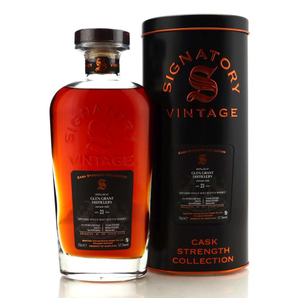 Glen Grant 2000 Signatory Vintage 23 Year Old Cask Strength