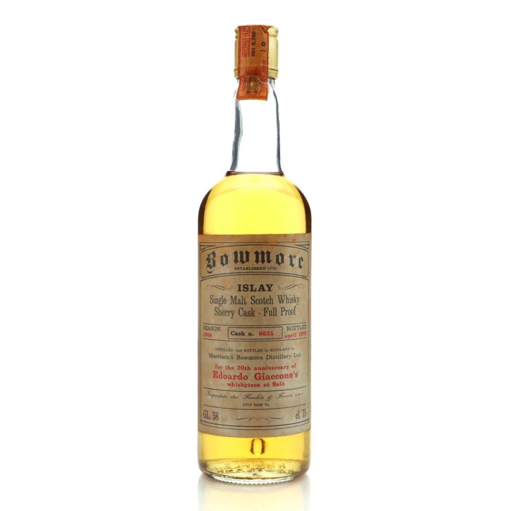 Bowmore 1969 Single Cask #6635 for Edoardo Giaccone / Fecchio & Frassa Import
