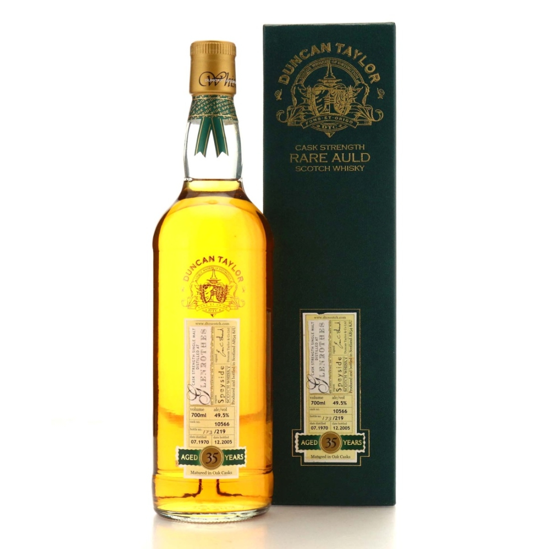 Glenrothes 1970 Duncan Taylor 35 Year Old #10566