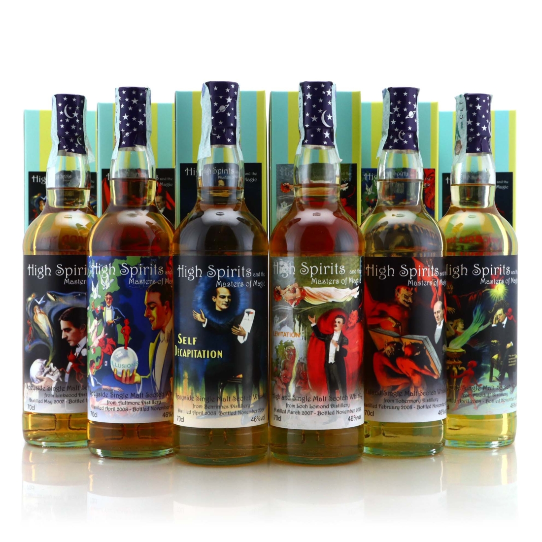 High Spirits Masters of Magic Collection 6 x 70cl / Nadi Fiori Collection