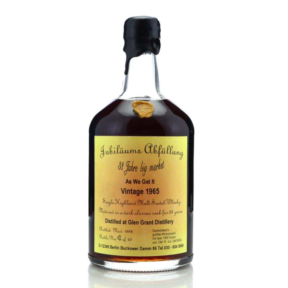 Glen Grant 1965 Jubilaums-Abfullung 33 Year Old / Big Market