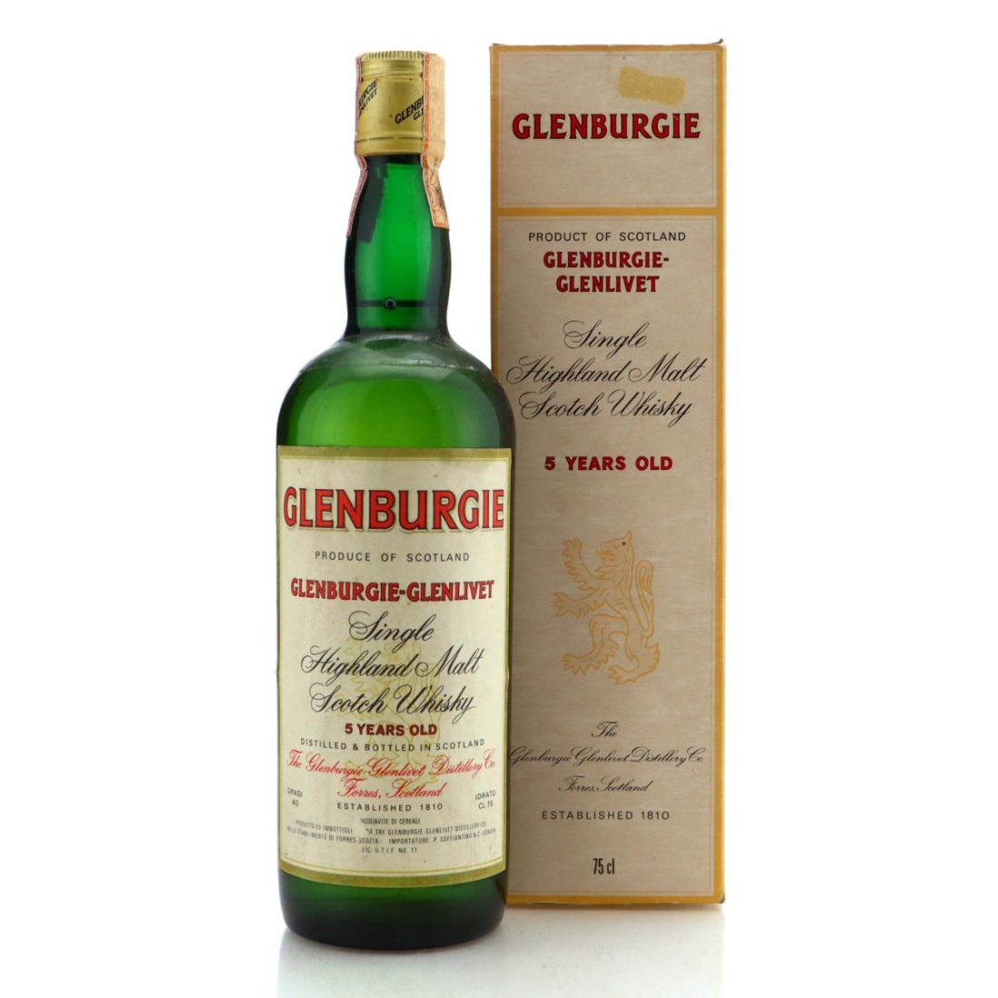 Glenburgie 5 Year Old 1970s / Soffiantino Import