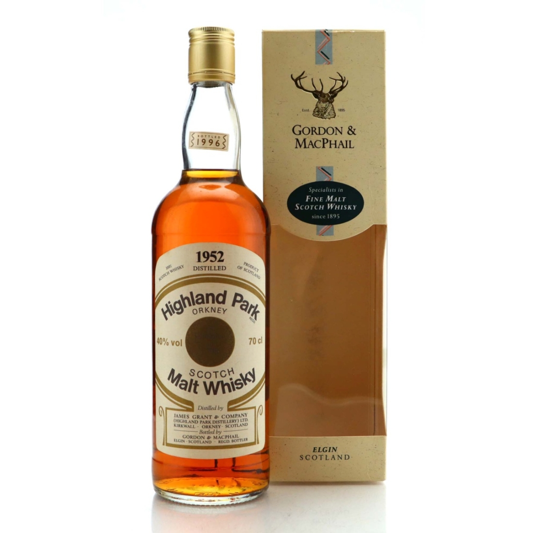 Highland Park 1952 Gordon MacPhail bottled 1996