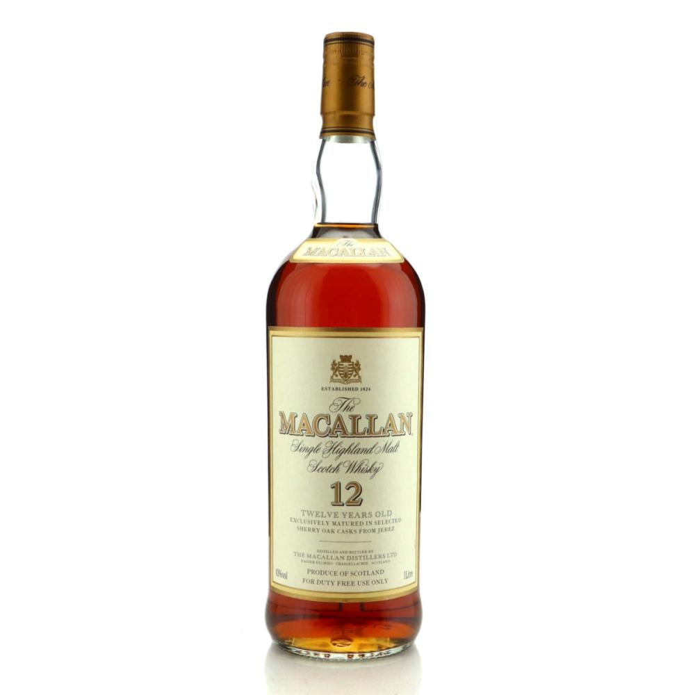 Macallan 12 Year Old 1 Litre early 2000s / Duty Free